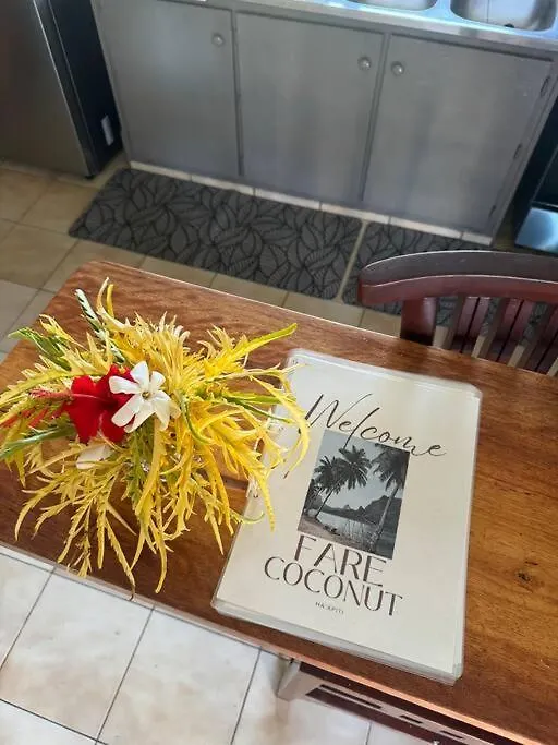 Fare Coconut Maison Authentique De 2 Chambres Haapiti